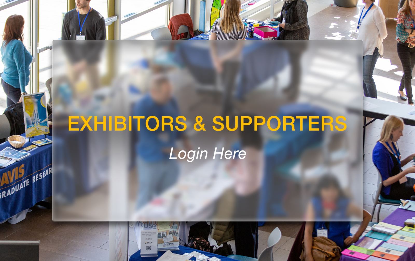 Supporters & Exhibitors Login Here